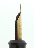 CIRCA 1955 ONOTO DE LA RUE BLUE MARBLED FOUNTAIN PEN ORIG BOX M-BBB FLEX NIB RESTORED OFFERED BY ANTIQUE DIGGER