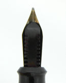 CIRCA 1955 ONOTO DE LA RUE BLUE MARBLED FOUNTAIN PEN ORIG BOX M-BBB FLEX NIB RESTORED OFFERED BY ANTIQUE DIGGER