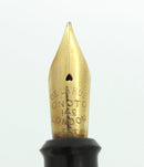 CIRCA 1955 ONOTO DE LA RUE BLUE MARBLED FOUNTAIN PEN ORIG BOX M-BBB FLEX NIB RESTORED OFFERED BY ANTIQUE DIGGER