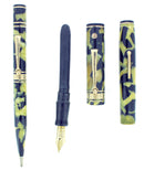 1930s WAHL EVERSHARP GOLD SEAL OVERSIZE DECO BAND FOUNTAIN PEN SET RESTORED OFFERED BY ANTIQUE DIGGER