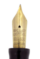 1930s WAHL EVERSHARP GOLD SEAL OVERSIZE DECO BAND FOUNTAIN PEN SET RESTORED OFFERED BY ANTIQUE DIGGER