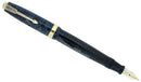 1941 PARKER VACUMATIC DOUBLE JEWEL AZURE PEARL FOUNTAIN PEN FLEX NIB RESTORED OFFERED BY ANTIQUE DIGGER