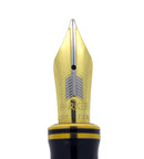 1992 DUOFOLD CENTENNIAL GREEN MARBLE FOUNTAIN PEN 18K FINE OBLIQUE NIB MINT OFFERED BY ANTIQUE DIGGER