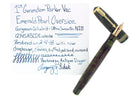 1937 PARKER EMERALD PEARL DOUBLE JEWEL VACUMATIC OVERSIZE FOUNTAIN PEN RESTORED OFFERED BY ANTIQUE DIGGER