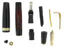 1939 PARKER JET BLACK SENIOR MAXIMA VACUMATIC FOUNTAIN PEN RESTORED OFFERED BY ANTIQUE DIGGER
