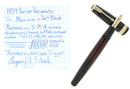 1939 PARKER JET BLACK SENIOR MAXIMA VACUMATIC FOUNTAIN PEN RESTORED OFFERED BY ANTIQUE DIGGER