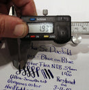 CIRCA 1927 PARKER SENIOR DUOFOLD BLUE ON BLUE LAPIS FOUNTAIN PEN F - BBB FLEX NIB OFFERED BY ANTIQUE DIGGER