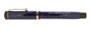 CIRCA 1927 PARKER SENIOR DUOFOLD BLUE ON BLUE LAPIS FOUNTAIN PEN F - BBB FLEX NIB OFFERED BY ANTIQUE DIGGER