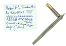 CIRCA 1970S PARKER T-1 TITANIUM FOUNTAIN PEN NEAR MINT CONDITION MEDIUM NIB OFFERED BY ANTIQUE DIGGER