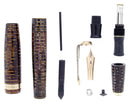 1941 PARKER VACUMATIC DOUBLE JEWEL GOLDEN PEARL CELLULOID FOUNTAIN PEN IN RESTORED CONDITION OFFERED BY ANTIQUE DIGGER