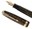 1941 PARKER VACUMATIC DOUBLE JEWEL GOLDEN PEARL CELLULOID FOUNTAIN PEN IN RESTORED CONDITION OFFERED BY ANTIQUE DIGGER