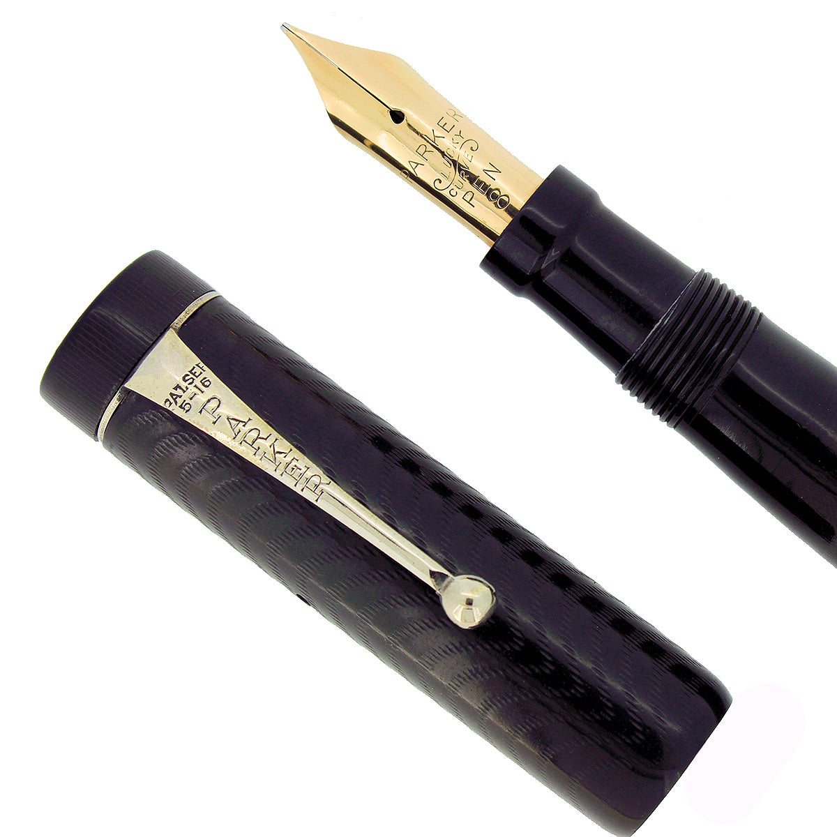 CIRCA 1917 PARKER 28 1/2 JACK KNIFE SAFETY FOUNTAIN PEN 14K B-BBB 2.08