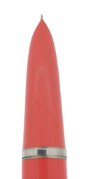 C1956 PARKER 41 FISHSCALE CAP CORAL FOUNTAIN PEN NEW OLD STOCK NEVER INKED OFFERED BY ANTIQUE DIGGER