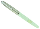 C1956 PARKER 41 PALE GREEN BROAD NIB FOUNTAIN PEN NEW OLD STOCK STICKERED MINT OFFERED BY ANTIQUE DIGGER
