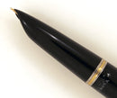 RESTORED 1946 PARKER 51 DOUBLE JEWEL FOUNTAIN PEN WITH 14K DIAMOND CLIP AND BLIND CAP TASSEL