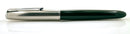 RESTORED 1948 PARKER 51 AEROMETRIC FOUNTAIN PEN IN FOREST GREEN WITH LUSTRALOY CAP OFFERED BY ANTIQUE DIGGER