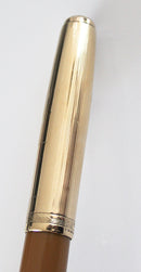 1945 PARKER 51 DOUBLE JEWEL FOUNTAIN PEN IN BUCKSKIN BEIGE RESTORED