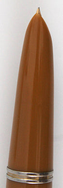 1945 PARKER 51 DOUBLE JEWEL FOUNTAIN PEN IN BUCKSKIN BEIGE RESTORED