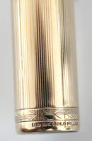 1945 PARKER 51 DOUBLE JEWEL FOUNTAIN PEN IN BUCKSKIN BEIGE RESTORED