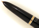 1946 PARKER 51 BLACK FOUNTAIN PEN WITH JEWELER'S COIN STACK CAP BANDING OFFERED BY ANTIQUE DIGGER
