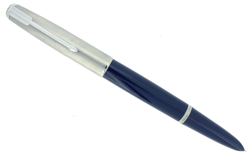 1950 PARKER 51 MIDNIGHT BLUE AEROMETRIC FOUNTAIN PEN RESTORED OFFERED BY ANTIQUE DIGGER