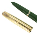 1947 PARKER 51 DOUBLE JEWEL NASSAU GREEN FOUNTAIN PEN RESTORED OFFERED BY ANTIQUE DIGGER