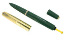 1947 PARKER 51 DOUBLE JEWEL NASSAU GREEN FOUNTAIN PEN RESTORED OFFERED BY ANTIQUE DIGGER