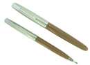 PARKER 51 AEROMETRIC COCOA FOUNTAIN PEN & PENCIL SET BOXED EXCELLENT OFFERED BY ANTIQUE DIGGER
