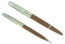PARKER 51 AEROMETRIC COCOA FOUNTAIN PEN & PENCIL SET BOXED EXCELLENT OFFERED BY ANTIQUE DIGGER