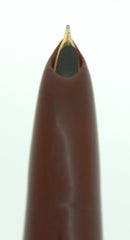 RESTORED 1941 PARKER 51 DOUBLE JEWEL FIRST YEAR CORDOVAN BROWN FOUNTAIN PEN OFFERED BY ANTIQUE DIGGER