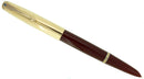 1941 PARKER 51 DOUBLE JEWEL FIRST YEAR CORDOVAN BROWN FOUNTAIN PEN RESTORED OFFERED BY ANTIQUE DIGGER