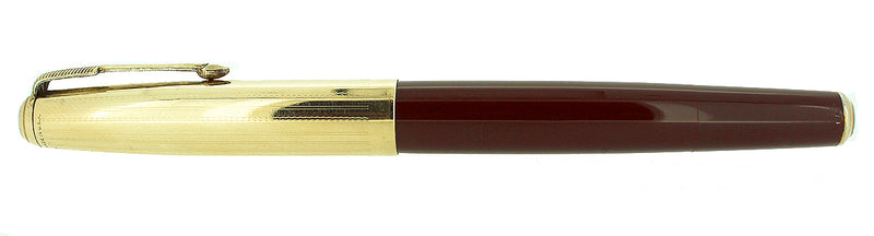 1941 PARKER 51 DOUBLE JEWEL FIRST YEAR CORDOVAN BROWN FOUNTAIN PEN RESTORED OFFERED BY ANTIQUE DIGGER