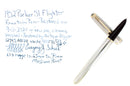 1952 PARKER 51 FLIGHTER AEROMETRIC FOUNTAIN PEN STAINLESS STEEL M NIB RESTORED OFFERED BY ANTIQUE DIGGER