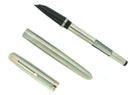 CIRCA 1950 PARKER 51 FLIGHTER AEROMETRIC FOUNTAIN PEN STAINLESS STEEL RESTORED OFFERED BY ANTIQUE DIGGER