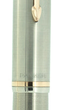 1952 PARKER 51 FLIGHTER AEROMETRIC FOUNTAIN PEN STAINLESS STEEL M NIB RESTORED OFFERED BY ANTIQUE DIGGER