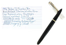 1946 PARKER 51 VACUMATIC ARIEL KULLOCK STERLING WINDOW PANE CAP FOUNTAIN PEN RESTORED OFFERED BY ANTIQUE DIGGER