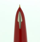 VINTAGE PARKER 61 CLASSIC RED WITH LUSTRALOY CAP RESTORED OFFERED BY ANTIQUE DIGGER