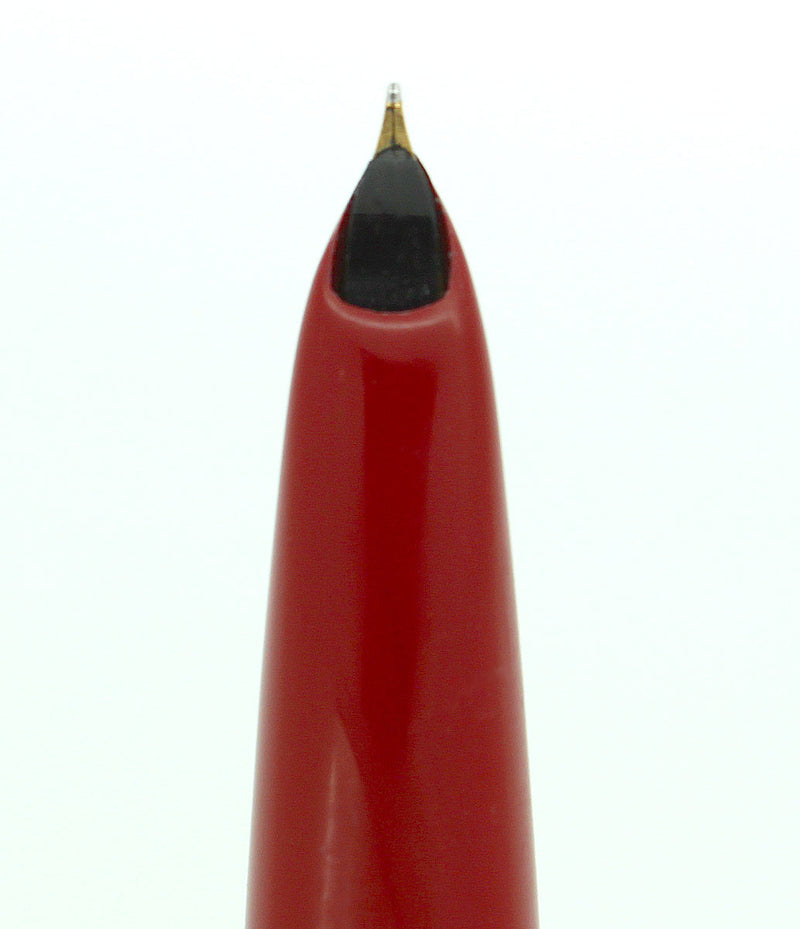 VINTAGE PARKER 61 CLASSIC RED WITH LUSTRALOY CAP RESTORED OFFERED BY ANTIQUE DIGGER