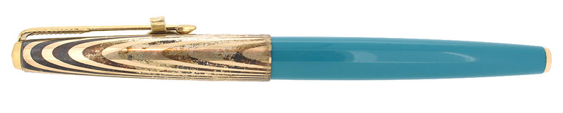 CIRCA 1959 PARKER 61 HERITAGE CAPTURQUOISE FOUNTAIN PEN NOS MINT IN BOX OFFERED BY ANTIQUE DIGGER