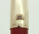 1956 PARKER 61 HERITAGE 1ST EDITION RAGE RED FOUNTAIN PEN RAINBOW CAP NOS MINT IN BOX OFFERED BY ANTIQUE DIGGER