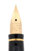 PARKER 75 GRAIN D'ORGE MODEL 18K FINE NIB FOUNTAIN PEN RESTORED OFFERED BY ANTIQUE DIGGER