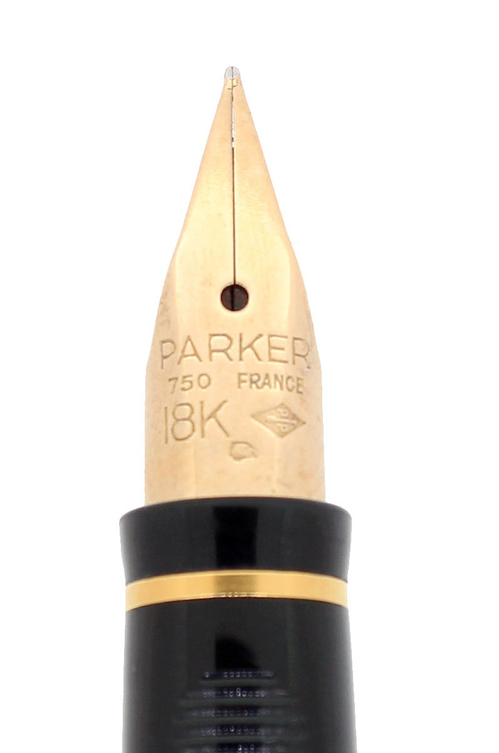 PARKER 75 GRAIN D'ORGE MODEL 18K FINE NIB FOUNTAIN PEN RESTORED