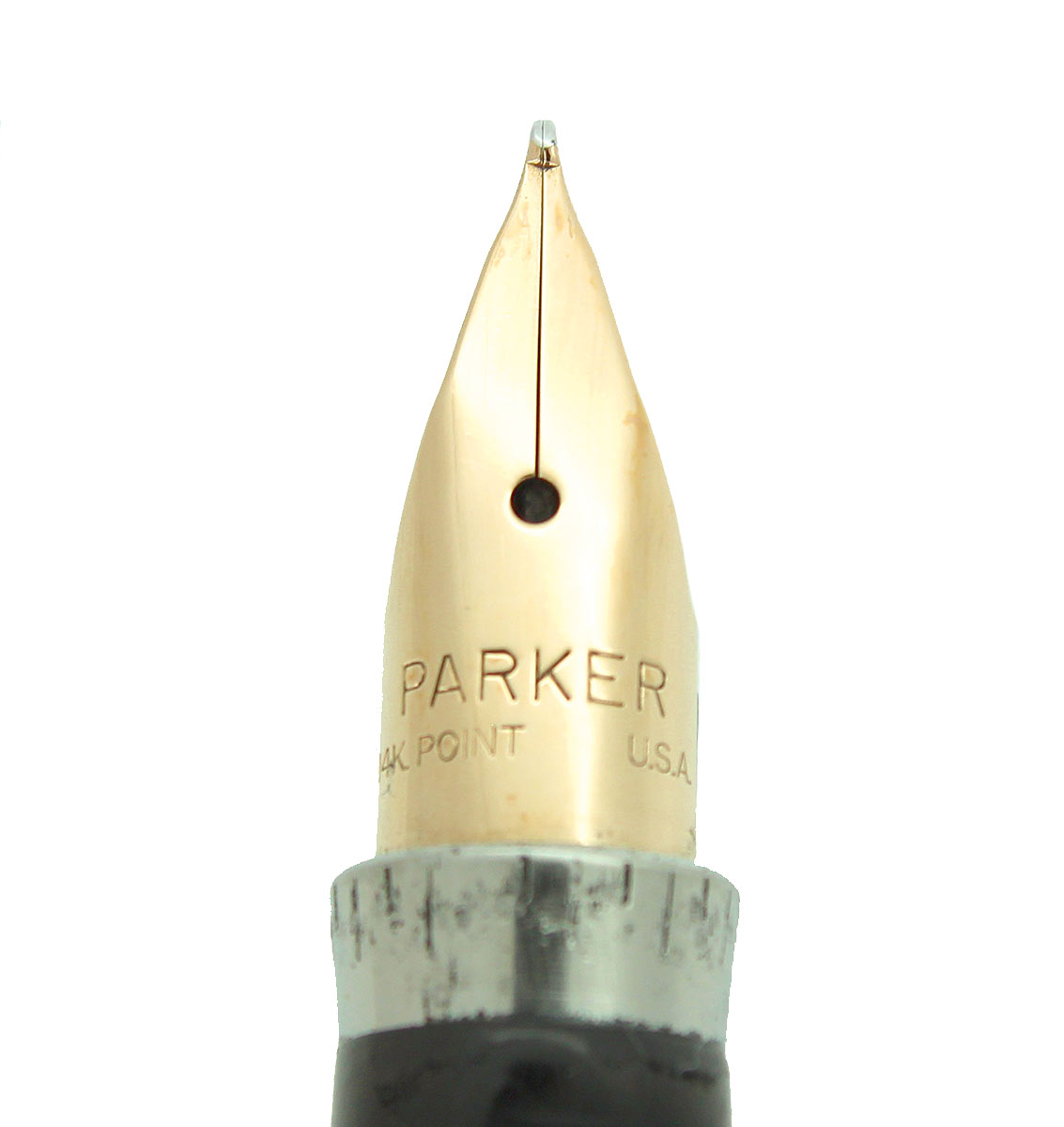 CIRCA 1973 PARKER 75 IMPERIAL FOUNTAIN PEN 22K GOLD ELECTROPLATE JUST ...