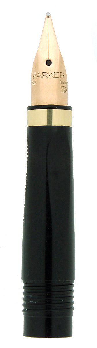 PARKER 75 FRENCH 14K/585 FOUNTAIN PEN SECTION & NIB - MEDIUM POINT