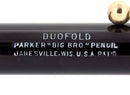 CIRCA 1924 PARKER BLACK HARD RUBBER BIG BRO DUOFOLD SENIOR PENCIL RESTORED OFFERED BY ANTIQUE DIGGER