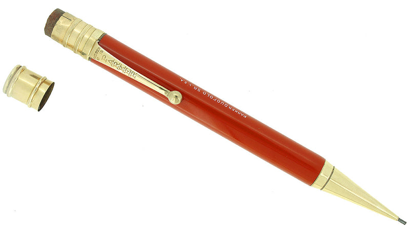 CIRCA 1923 PARKER DUOFOLD SENIOR BIG RED PENCIL NEAR MINT RESTORED OFFERED BY ANTIQUE DIGGER