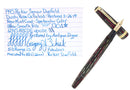 1945 PARKER SENIOR DUOFOLD DUSTY ROSE CELLULOID FOUNTAIN PEN RESTORED OFFERED BY ANTIQUE DIGGER
