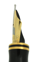 1993 PARKER DUOFOLD INTERNATIONAL GREEN MARBLE FOUNTAIN PEN 18K NIB NEW IN BOX OFFERED BY ANTIQUE DIGGER