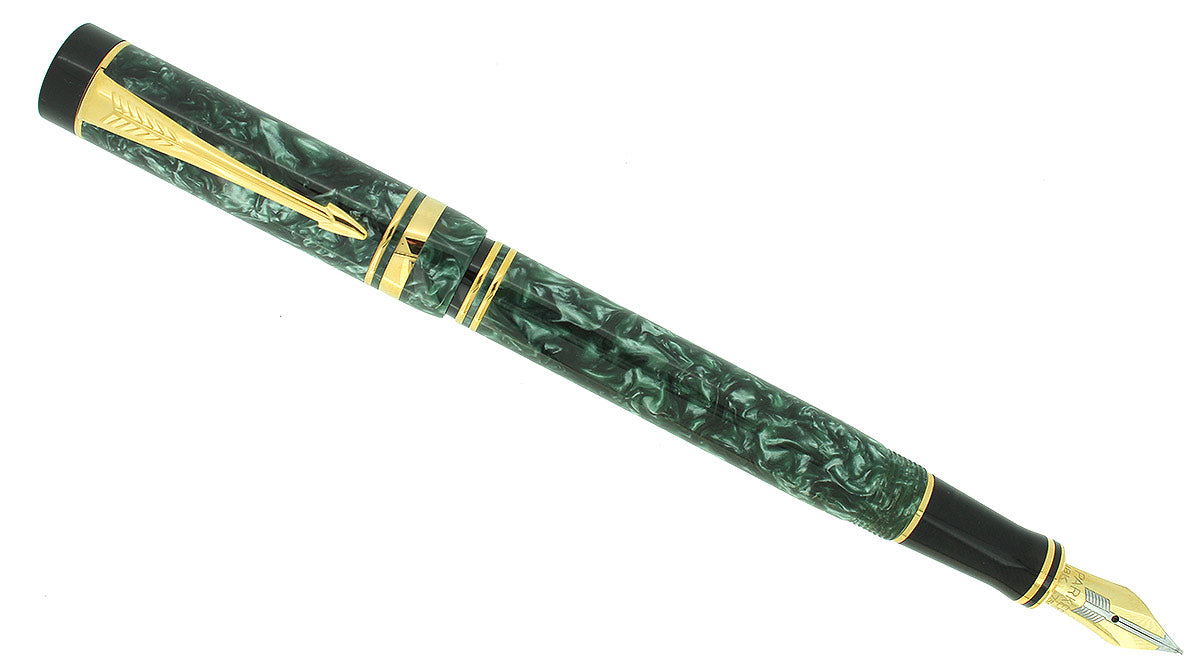 THE PARKER DUOFOLD INTERNATIONAL グリーン Parker Duofold International Green Marble Rollerball Pen | eBay