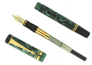 1993 PARKER DUOFOLD INTERNATIONAL GREEN MARBLE FOUNTAIN PEN 18K NIB NEW IN BOX OFFERED BY ANTIQUE DIGGER